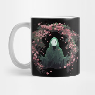 Forest Ghost Spooky Anime Halloween Cherry Blossom Flower Mug